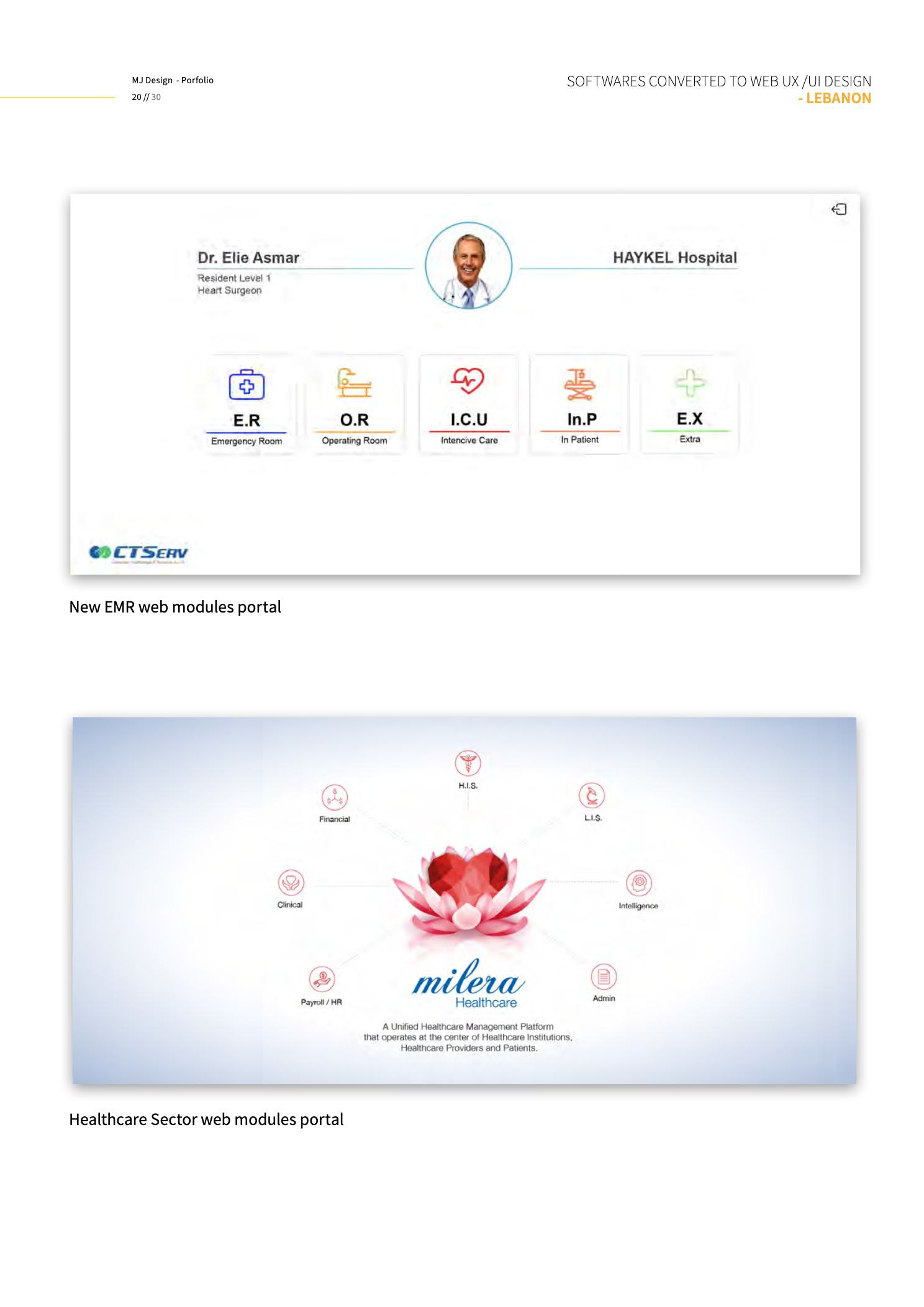CTServ Technology & Services interface design