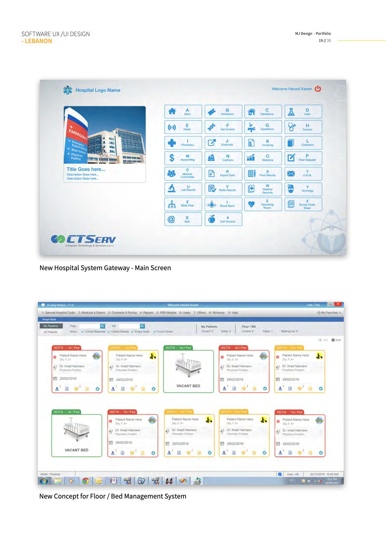 CTServ Technology & Services interface design